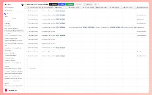 Manaflow Link  from Chrome web store to be run with OffiDocs Chromium online