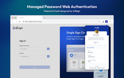 Managed Password Web Authentication  from Chrome web store to be run with OffiDocs Chromium online