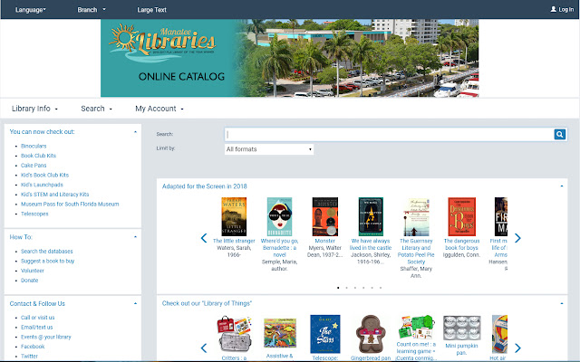 ManateeLibraryKiosk  from Chrome web store to be run with OffiDocs Chromium online