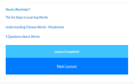 Mandarin Blueprint Next Lesson Fix  from Chrome web store to be run with OffiDocs Chromium online