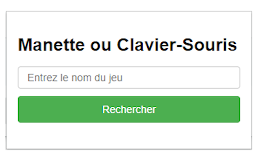Manette ou Clavier Souris  from Chrome web store to be run with OffiDocs Chromium online