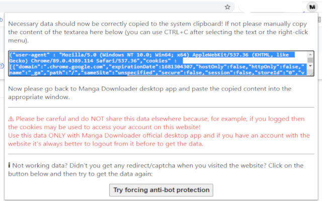 Manga Downloader Assistant  from Chrome web store to be run with OffiDocs Chromium online