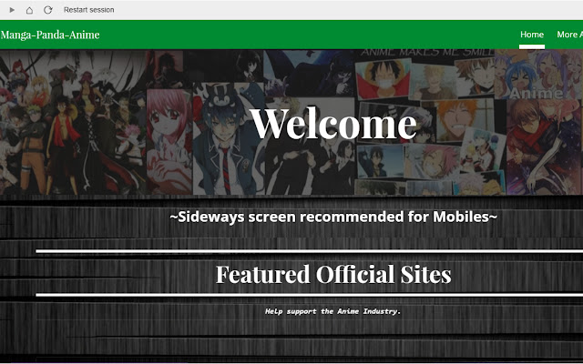Manga Pand Anime  from Chrome web store to be run with OffiDocs Chromium online