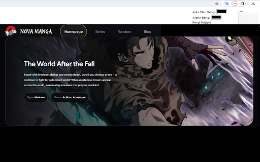 Manga Read App  from Chrome web store to be run with OffiDocs Chromium online
