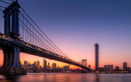Manhattan Bridge During Night Time  from Chrome web store to be run with OffiDocs Chromium online
