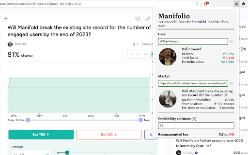 Manifolio  from Chrome web store to be run with OffiDocs Chromium online