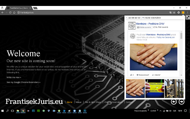 Manikúra Pedikúra.eu DNV│ FRANTISEKJURIS.EU  from Chrome web store to be run with OffiDocs Chromium online