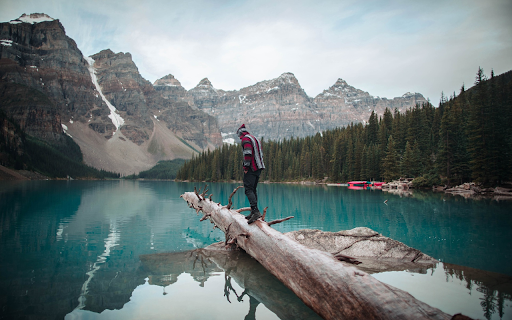 Man standing on lake  from Chrome web store to be run with OffiDocs Chromium online