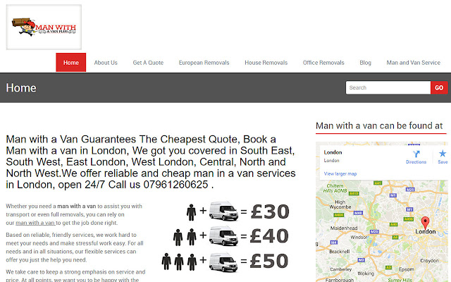 Man With a Van Plus  from Chrome web store to be run with OffiDocs Chromium online