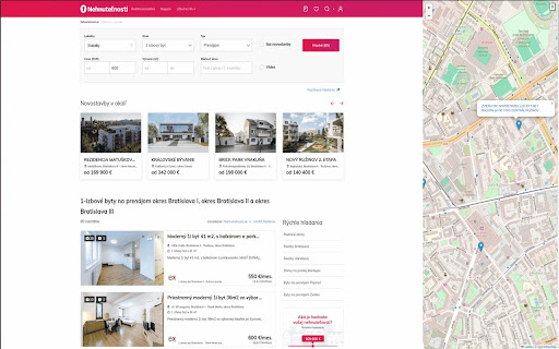 Map for real estate listing websites  from Chrome web store to be run with OffiDocs Chromium online