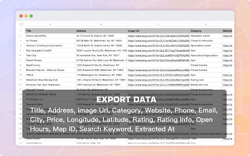 Maps Leads Extractor  Bing Maps Scraper  from Chrome web store to be run with OffiDocs Chromium online