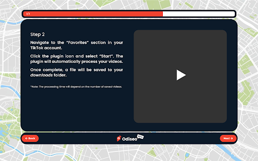 Map TikTok locations from your saved videos  from Chrome web store to be run with OffiDocs Chromium online