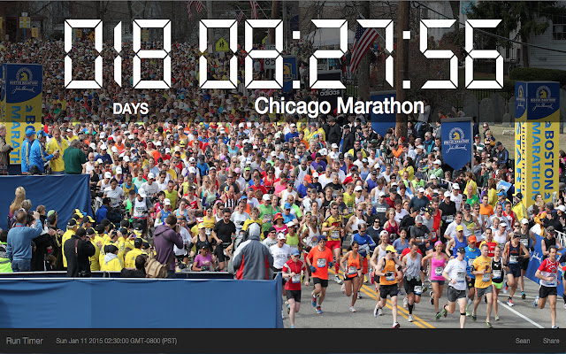 Marathon Countdown Timer  from Chrome web store to be run with OffiDocs Chromium online