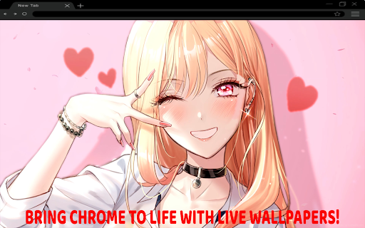 Marin Kitagawa Smiling Live Wallpaper  from Chrome web store to be run with OffiDocs Chromium online
