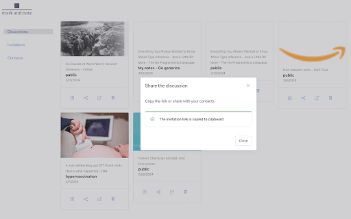 Mark And Note  from Chrome web store to be run with OffiDocs Chromium online