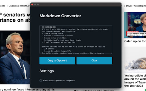 Markdown Converter  from Chrome web store to be run with OffiDocs Chromium online