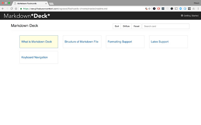 Markdown Deck  from Chrome web store to be run with OffiDocs Chromium online