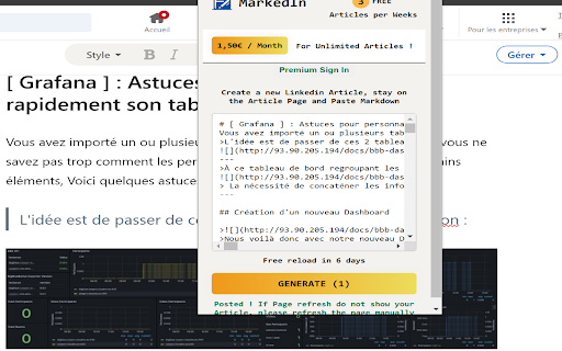 MarkedIn  from Chrome web store to be run with OffiDocs Chromium online