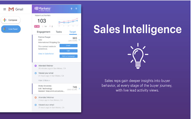 Marketo Sales  from Chrome web store to be run with OffiDocs Chromium online