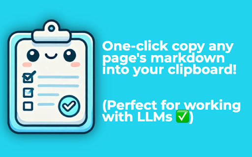 Markie – One Click Webpage to Markdown  from Chrome web store to be run with OffiDocs Chromium online