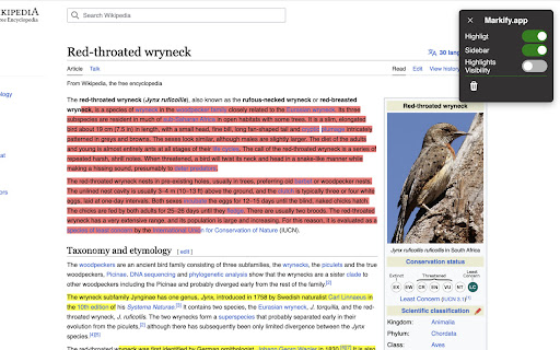 Markify  from Chrome web store to be run with OffiDocs Chromium online