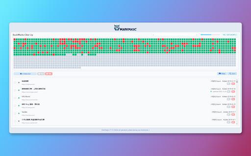 MarkMagic Effortless Bookmark Manager  from Chrome web store to be run with OffiDocs Chromium online