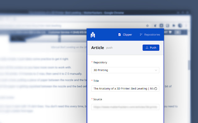 MarkPUSH  from Chrome web store to be run with OffiDocs Chromium online