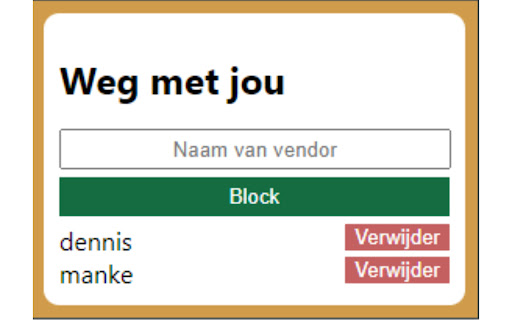 Marktplaats blacklister  from Chrome web store to be run with OffiDocs Chromium online