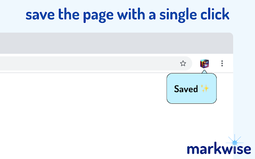 markwise.app AI Bookmark Manager  from Chrome web store to be run with OffiDocs Chromium online