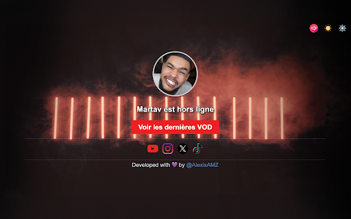Martav Twitch  YouTube Notifications  from Chrome web store to be run with OffiDocs Chromium online