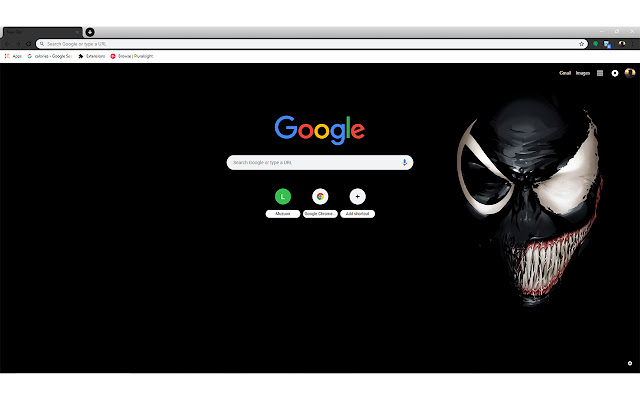 Marvels Venom Theme  from Chrome web store to be run with OffiDocs Chromium online