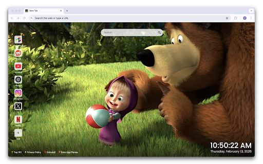 Masha and the Bear Wallpapers  from Chrome web store to be run with OffiDocs Chromium online