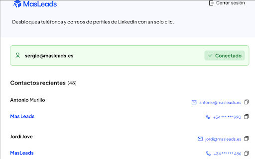 MasLeads Discovery  from Chrome web store to be run with OffiDocs Chromium online