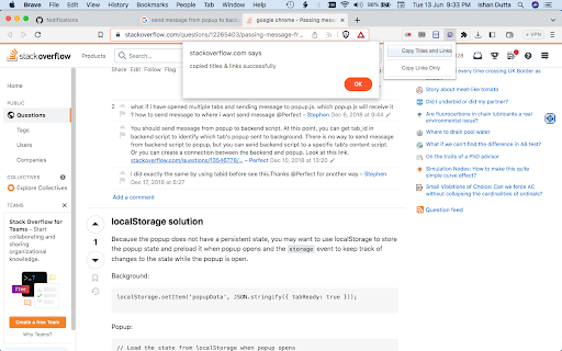 Mass Copy URLs − copy all URLs on all tabs  from Chrome web store to be run with OffiDocs Chromium online