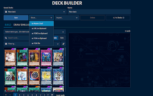 MasterDuelMeta Assistant  from Chrome web store to be run with OffiDocs Chromium online