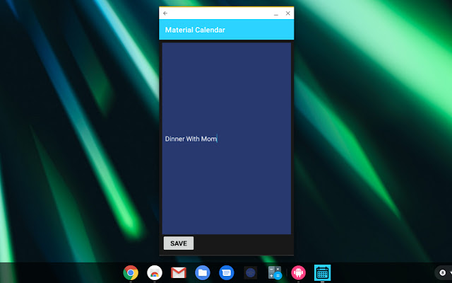 Material Calendar  from Chrome web store to be run with OffiDocs Chromium online