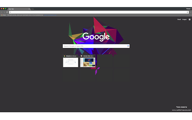 Material Dark Polygon Theme  from Chrome web store to be run with OffiDocs Chromium online