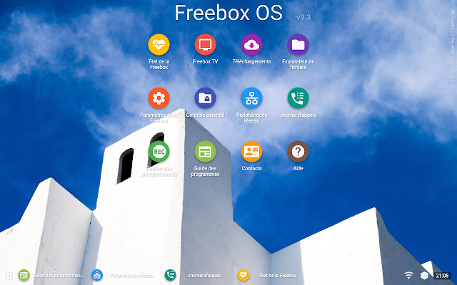 Material Freebox OS  from Chrome web store to be run with OffiDocs Chromium online