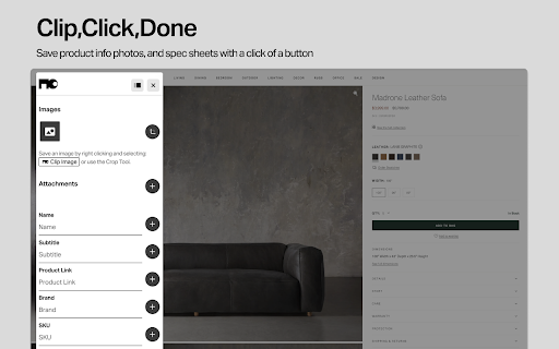 Material Space Webclipper  from Chrome web store to be run with OffiDocs Chromium online