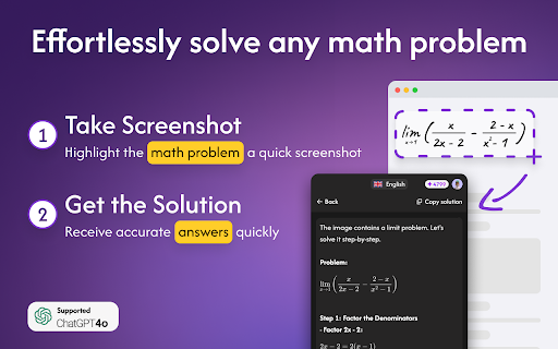 Math AI Solver  from Chrome web store to be run with OffiDocs Chromium online