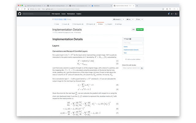 MathJax 3 Plugin for Github  from Chrome web store to be run with OffiDocs Chromium online