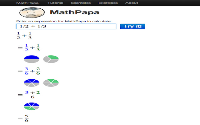 MathPapa  from Chrome web store to be run with OffiDocs Chromium online
