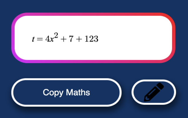 maths2Clipboard  from Chrome web store to be run with OffiDocs Chromium online
