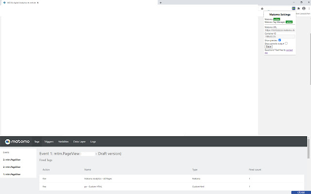 Matomo Helper  from Chrome web store to be run with OffiDocs Chromium online