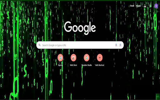 Matrix Wallpaper Chrome Theme Futuristic Digital Aesthetic  from Chrome web store to be run with OffiDocs Chromium online