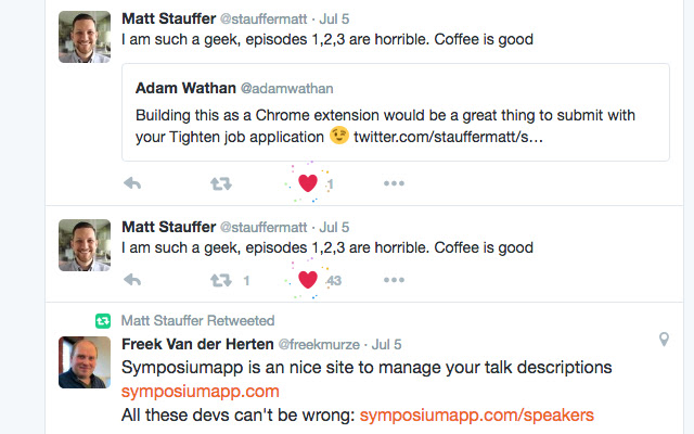 Matt Stauffer is my Favorite  from Chrome web store to be run with OffiDocs Chromium online