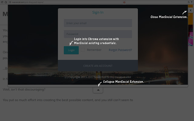 MavSocial  from Chrome web store to be run with OffiDocs Chromium online