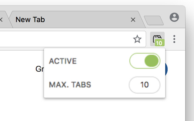 Max Tabs  from Chrome web store to be run with OffiDocs Chromium online
