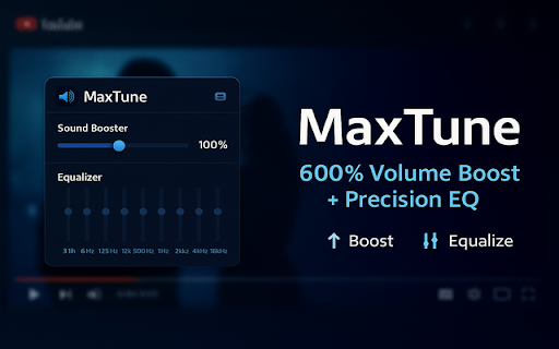 MaxTune – Sound Booster  Equalizer  from Chrome web store to be run with OffiDocs Chromium online