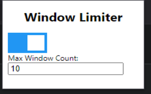 Max window limit  from Chrome web store to be run with OffiDocs Chromium online